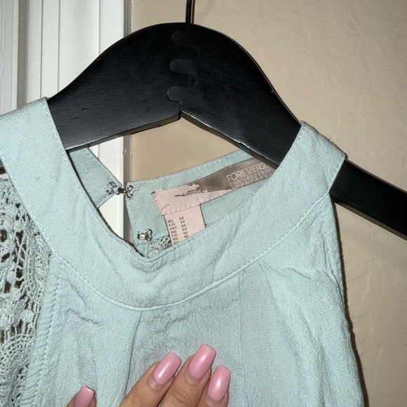 Forever 21 Mint Green Lace Detail Dress - Picture 2 of 5